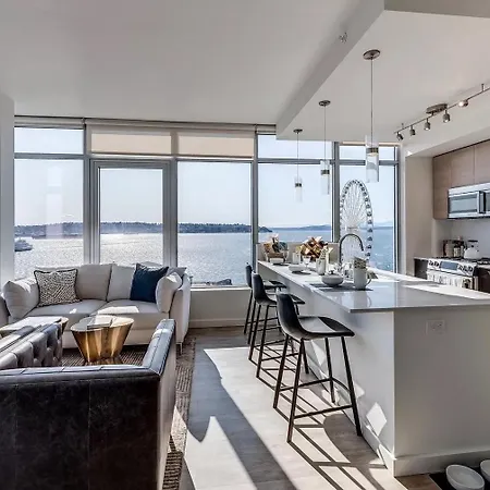 Luxury 1Bedroom 1Bath Ferris Wheel Water Views Seattle Exterior photo